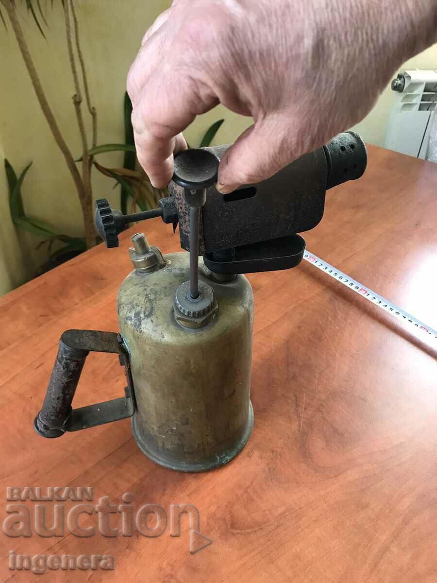 PETROL BURNER LAMP LARGE-"CHROME" - 5 PETROL BURNER LAMP LARGE-"CHROME" - 5