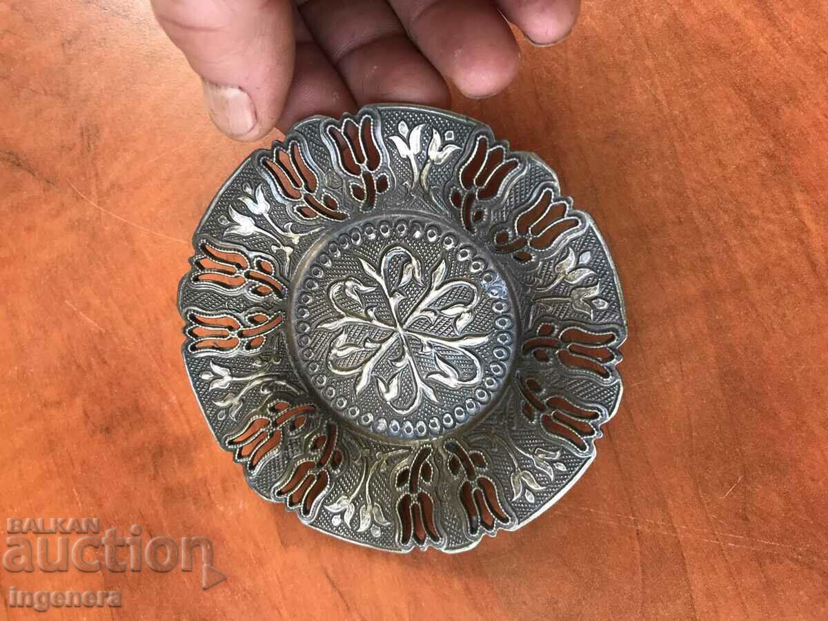 DECORATIVE PLATE PLATE BRASS BRONZE with price 13.00 BGN | € 6.65