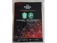 Football program - Zalgiris - Ludogorets 2022