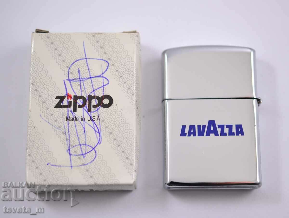 Αναπτήρας βενζίνης ZIPPO με κουτί - αχρησιμοποίητο LAVAZZA