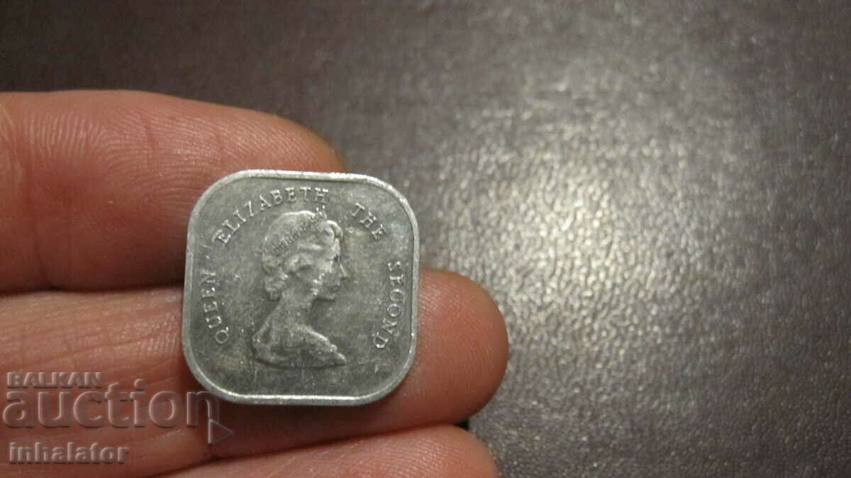Eastern Caribbean 2 cents 2000 year aluminum