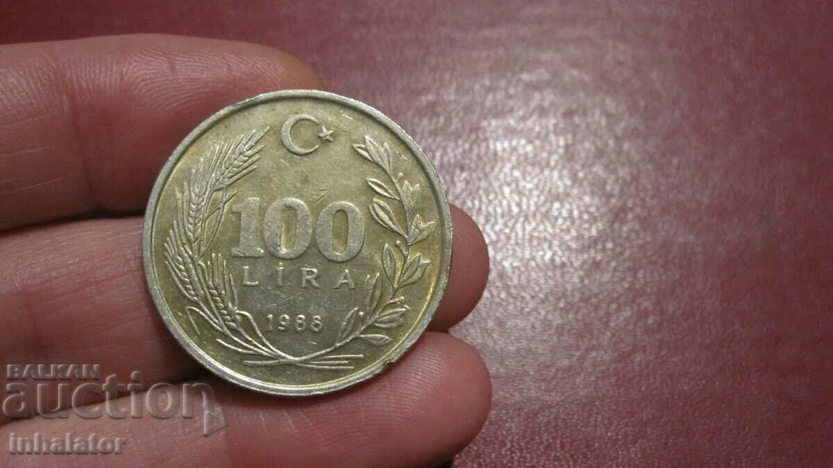1988 έτος 100 λίρες Τουρκία