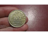 1988 year 100 lira Turkey