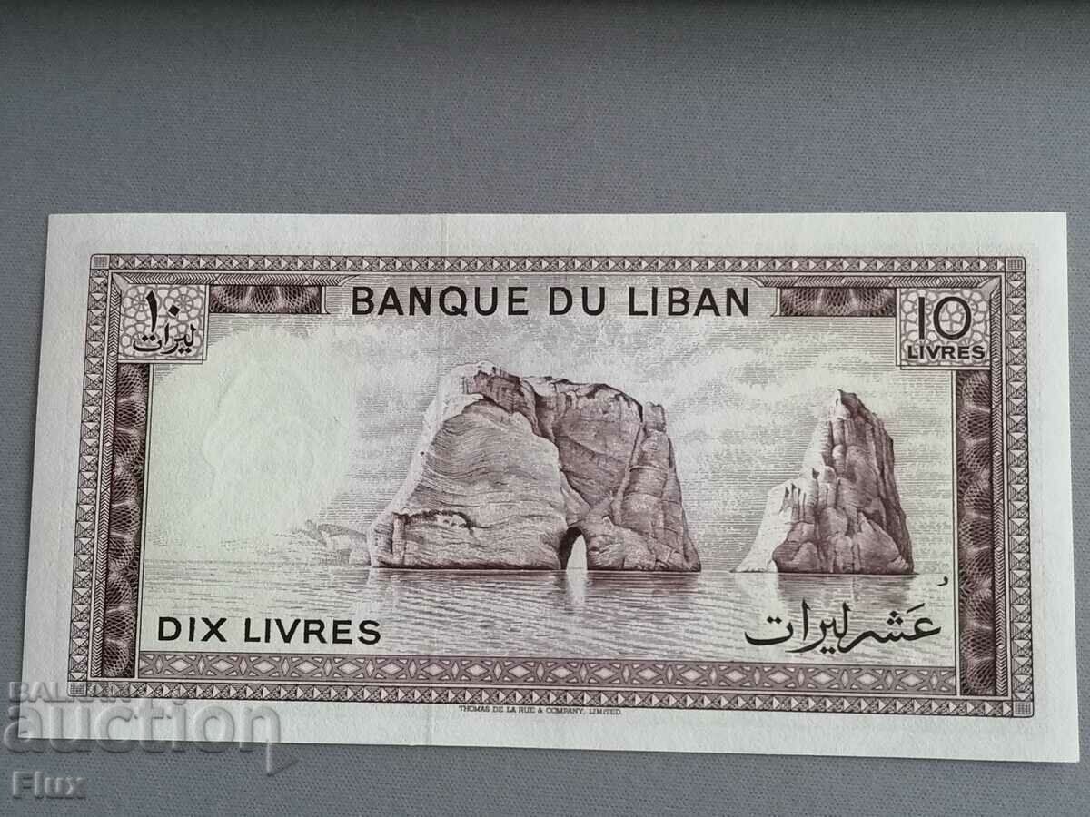 Bancnotă - Liban - 10 livres UNC | 1982 cu preț 6.35 BGN | € 3.25 Bancnotă - Liban - 10 livres UNC | 1982 cu preț 6.35 BGN | € 3.25