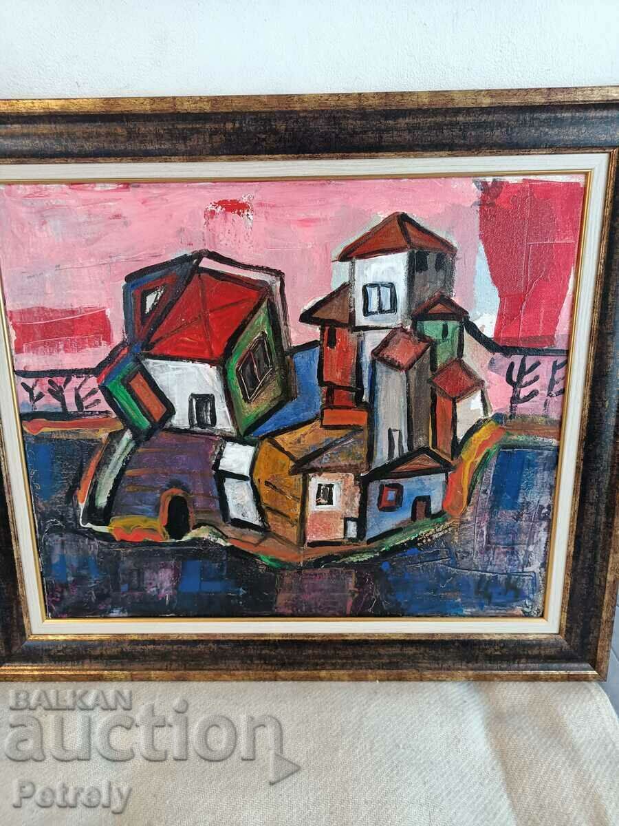 Auction  Large Oil Painting