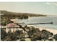 Old postcard - Varna, the Aquarium and the sea baths A-102