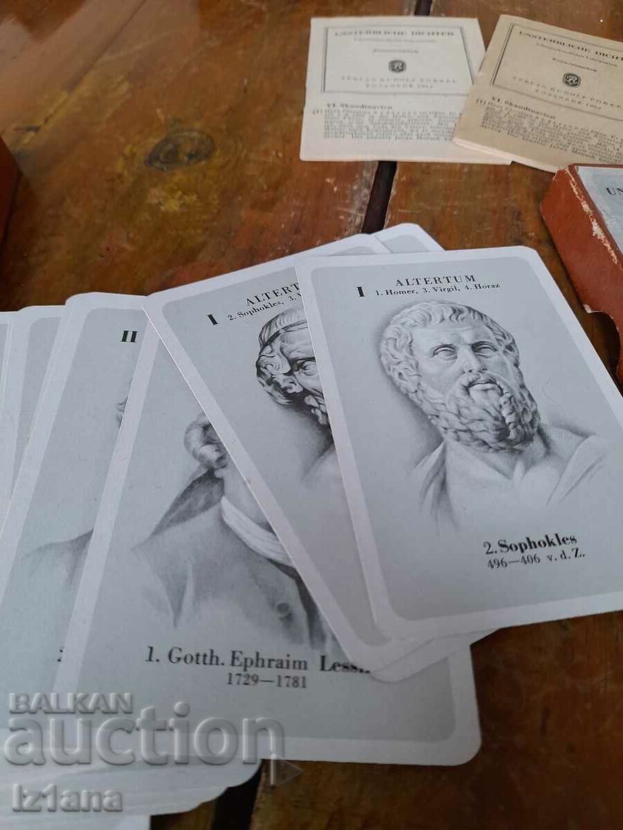 Delivery of Old Immortal Poets playing cards Delivery of Old Immortal Poets playing cards