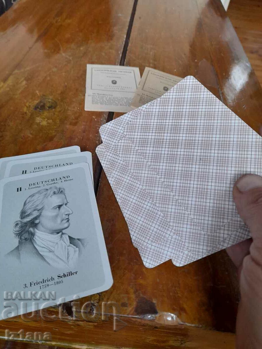 Old Immortal Poets playing cards - 5 Old Immortal Poets playing cards - 5