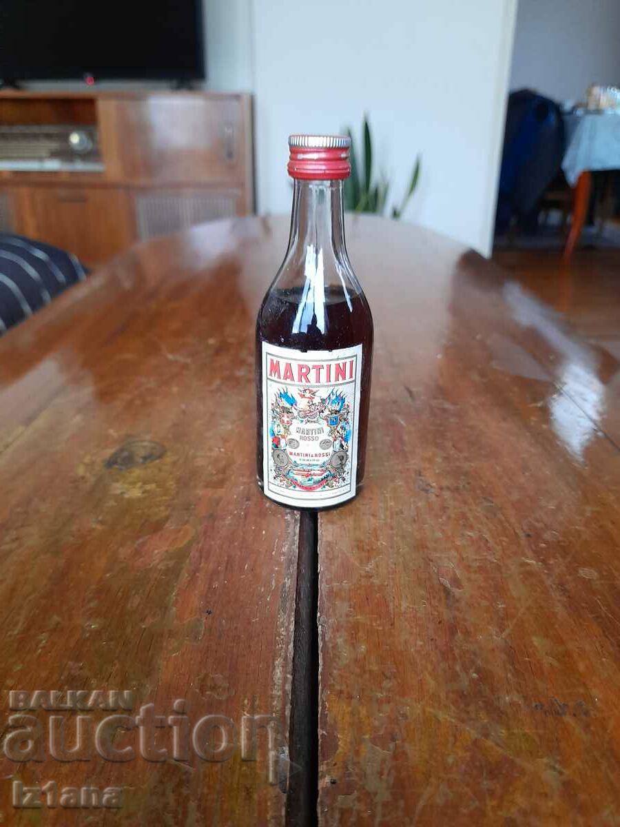 Old bottle of Martini Rosso