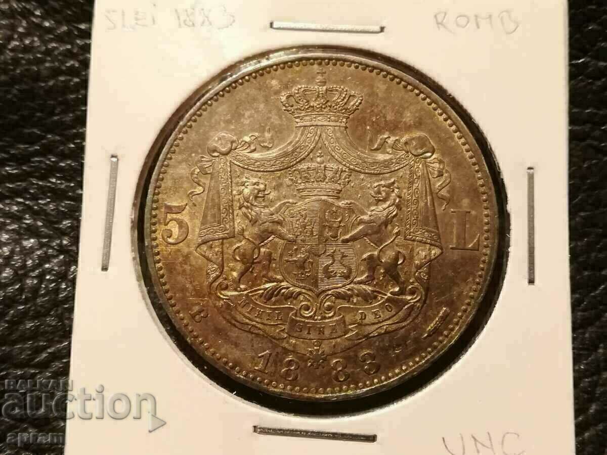 Δημοπρασία Ρουμανία. 5 lei 1883. Δημοπρασία Ρουμανία. 5 lei 1883.