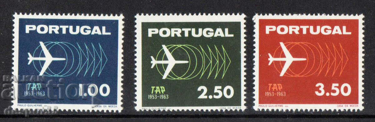 1963. Portugalia. A 10-a aniversare a TAP.