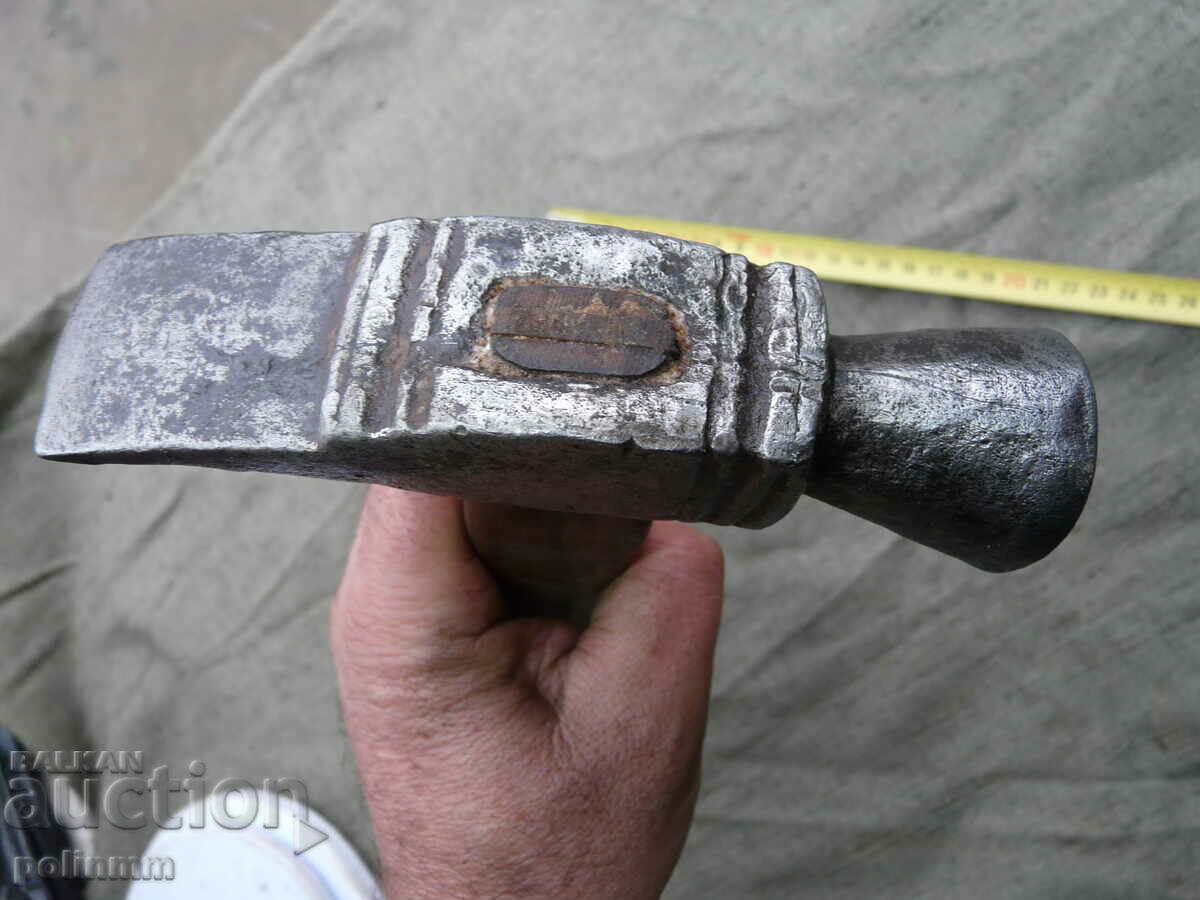 Auction Old Hand Forged Mason's Hammer - 233 Auction Old Hand Forged Mason's Hammer - 233