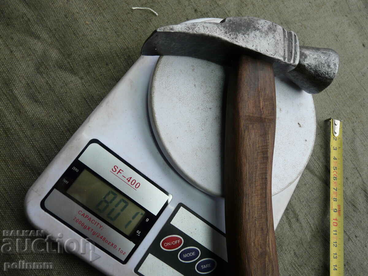 Old Hand Forged Mason's Hammer - 233 - 6 Old Hand Forged Mason's Hammer - 233 - 6