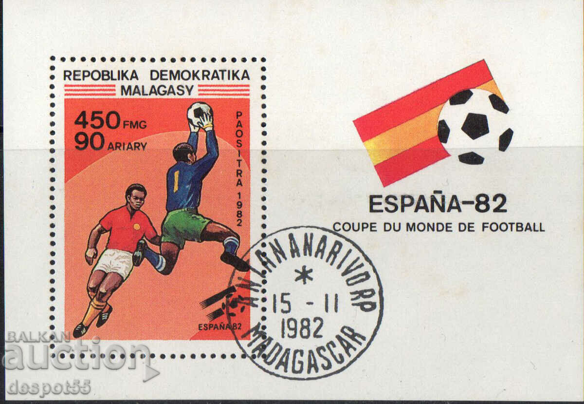 1982. Madagascar. Cupa Mondială la fotbal - Spania'82. bloc