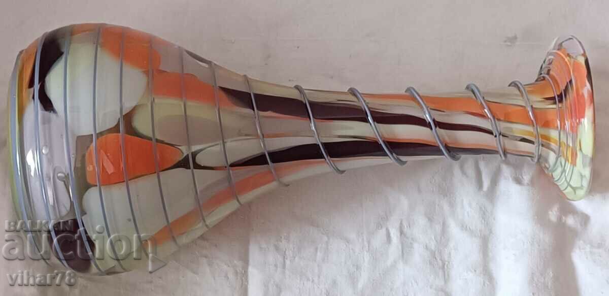 Delivery of OLD PURPLE CRYSTAL GLASS VASE