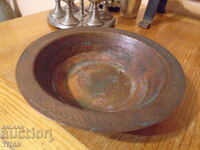beautiful copper pot, forged, 17.5/4 cm.