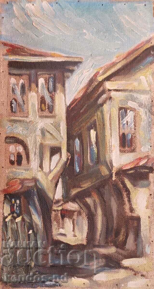 Painting "The Old Town" - Plovdiv.