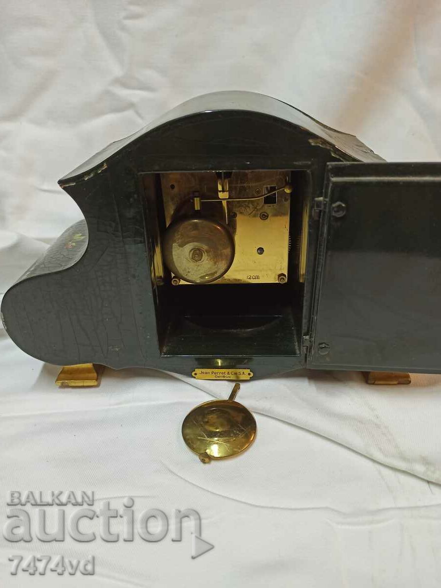 Jean Perret & Cie S.A Geneve Antique Table Clock - 6