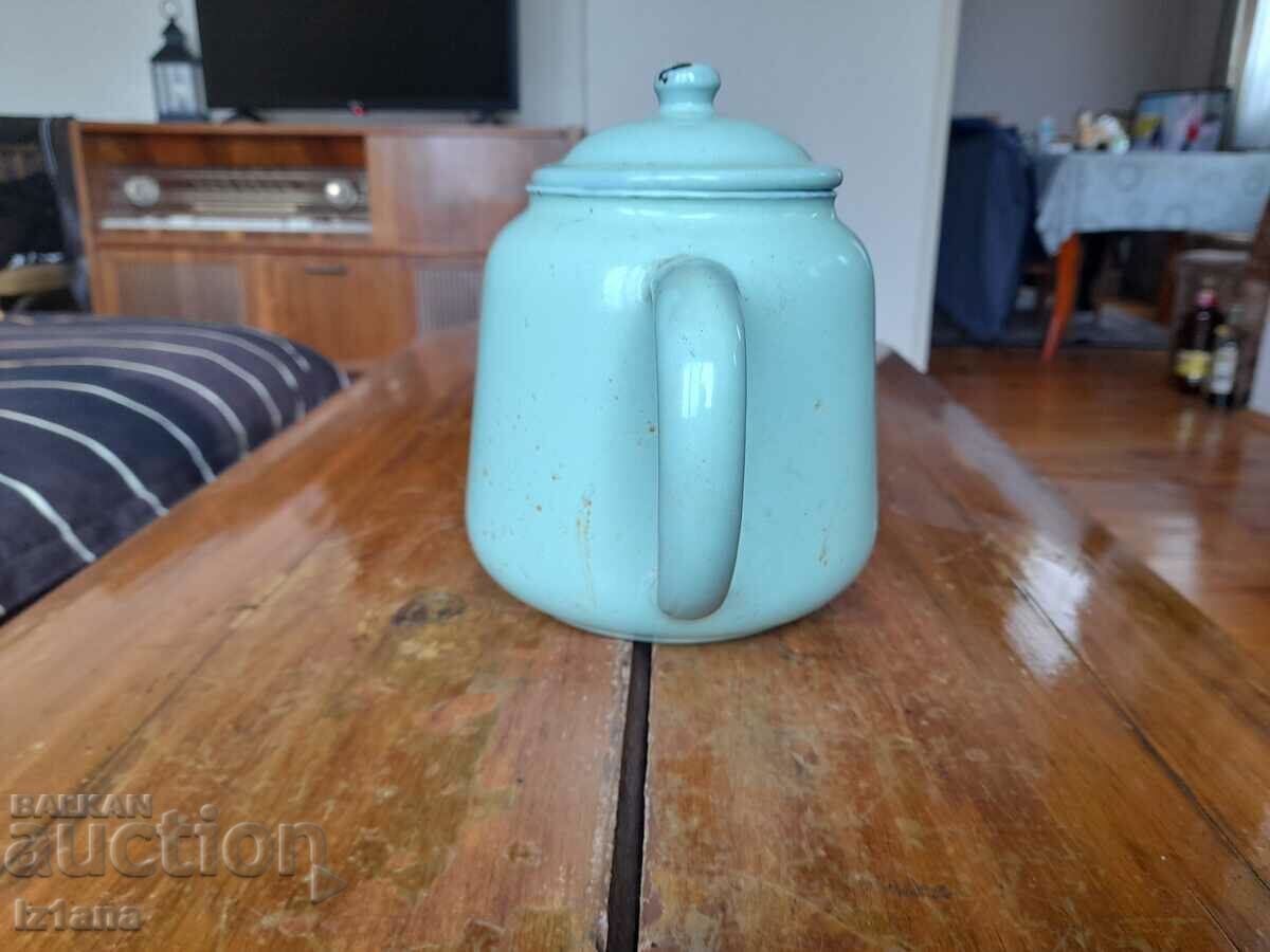 Delivery of Old enamel teapot Delivery of Old enamel teapot