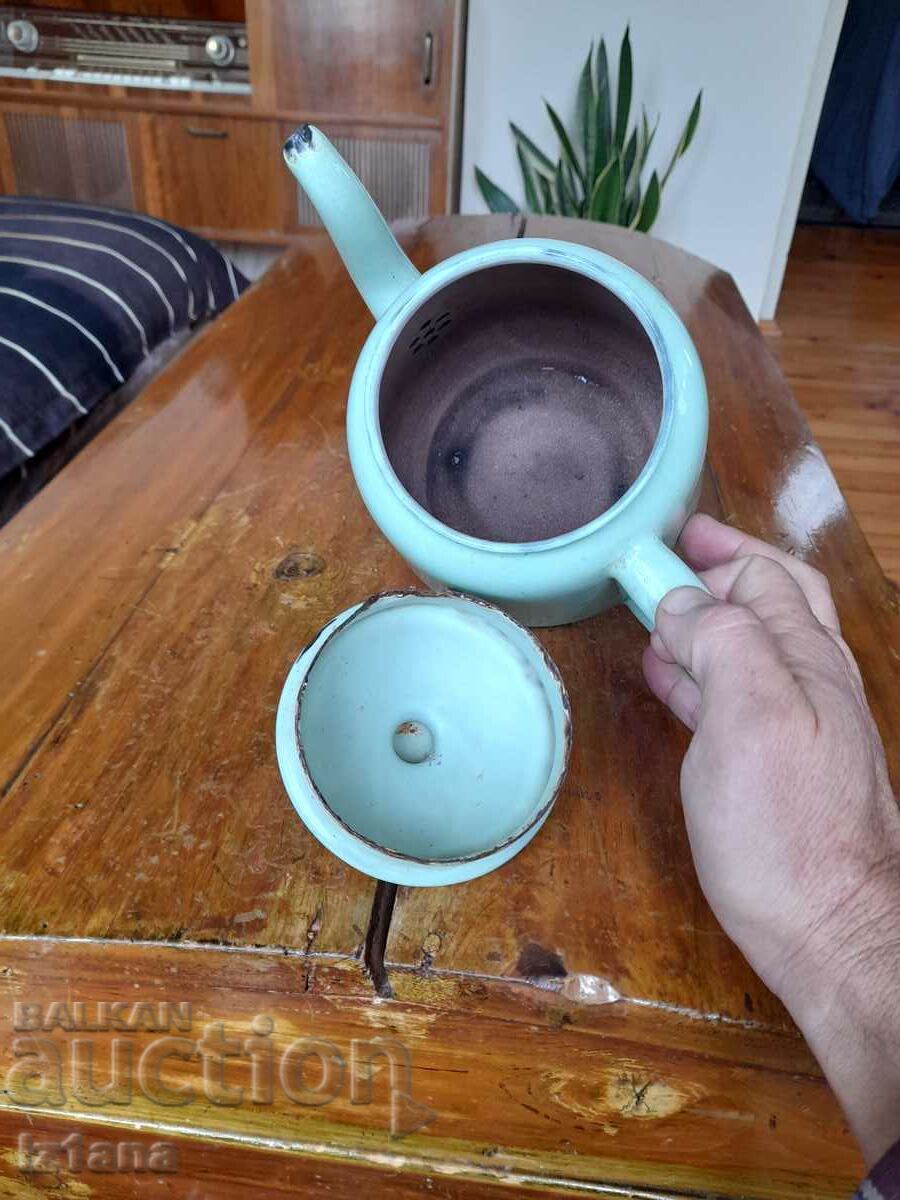 Old enamel teapot - 5 Old enamel teapot - 5