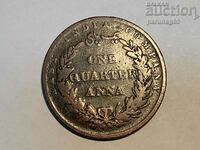 India - British 1/4 Anna 1858 East India Company