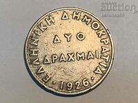 Grecia 2 drahme 1926