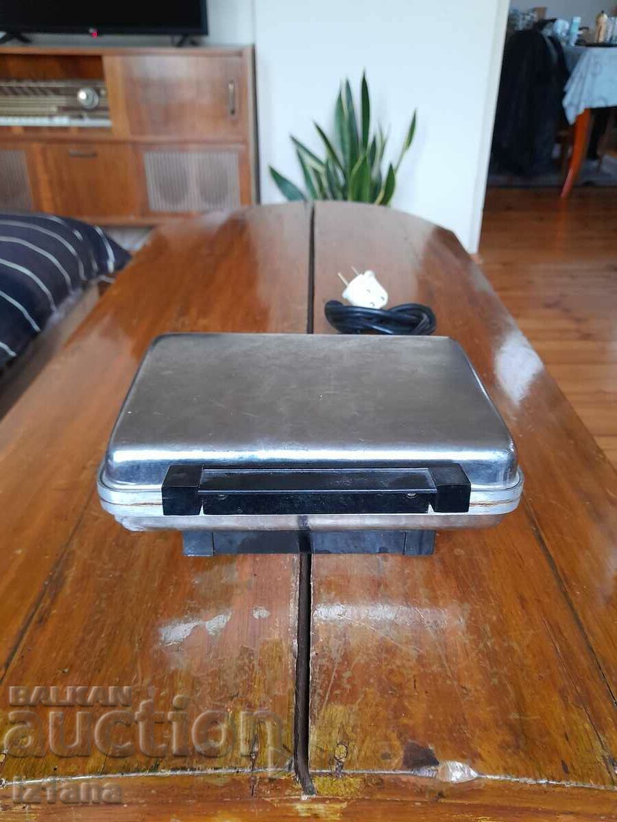 Old waffle maker, toaster Old waffle maker, toaster