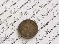 Reich coin - Germany - 2 pfennig | 1924; Series A