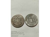 2 τεμάχια των 5 λέι 1901 και 1885 - CAROL I-REPLICA