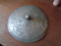 old revival solid copper lid, forged, 19 cm.