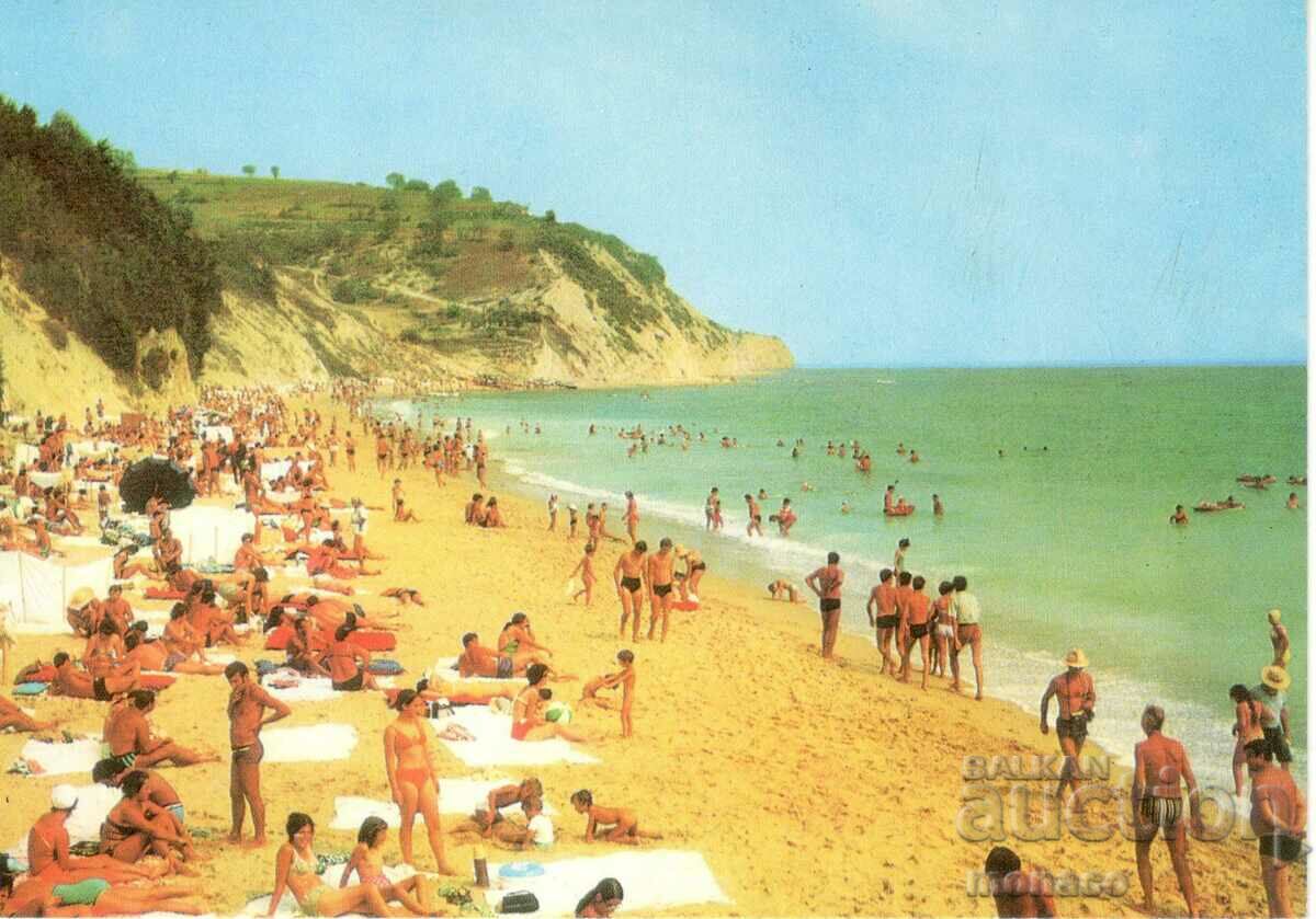 Carte poștală veche - White, The Beach