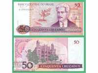 (¯`'•.¸   БРАЗИЛИЯ  50 крузадо  1986  UNC   ¸.•'´¯)