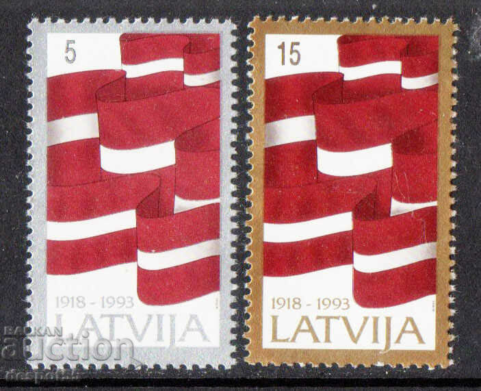 1993. Латвия. 75-та годишнина от Първата република.