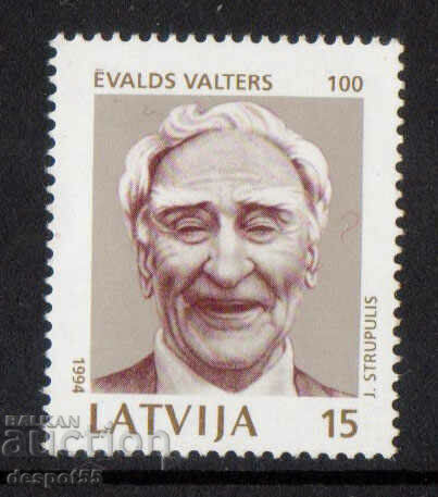 1994. Латвия. 100 години от рождението на Евалдс Валтерс.