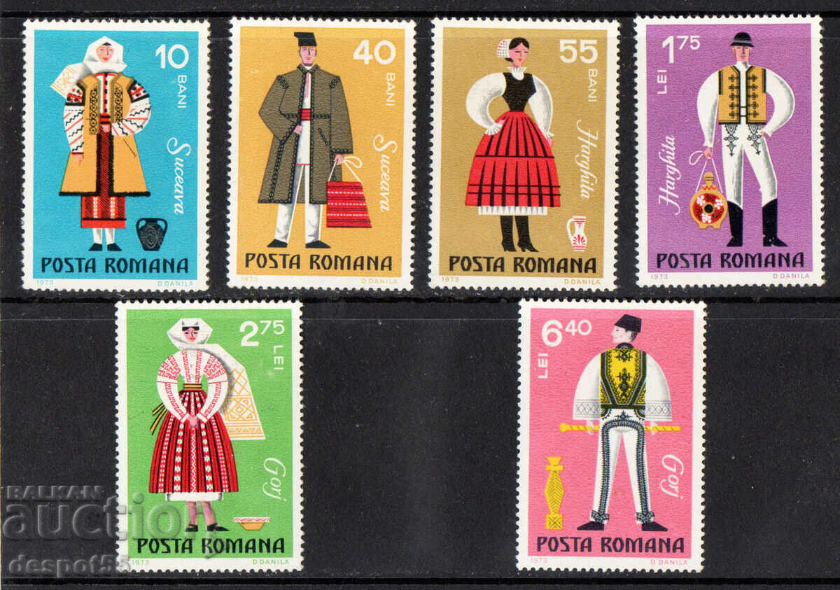 1973. Romania. Folk costumes.