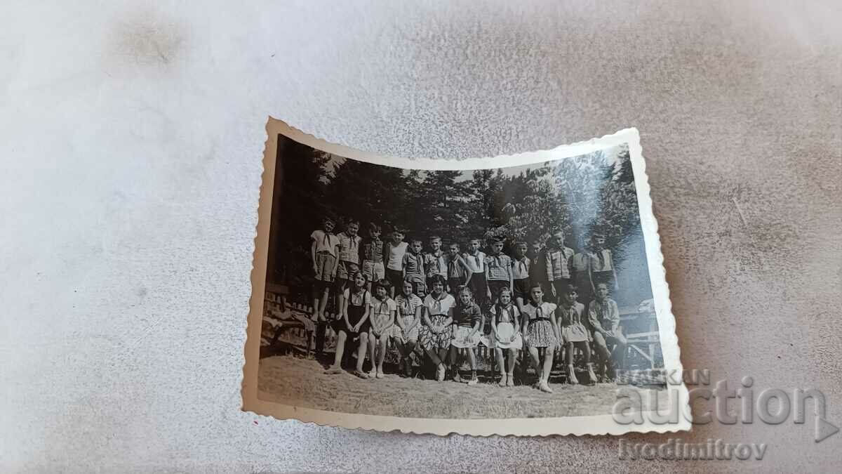 Снимка Ракитово Ученици на лагер 1961