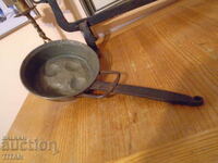 old copper pan, massive, tinned 16/4 cm.,