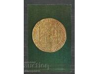 1 nobl gold  coin - RUSSIA  Old Post card   - A 1349