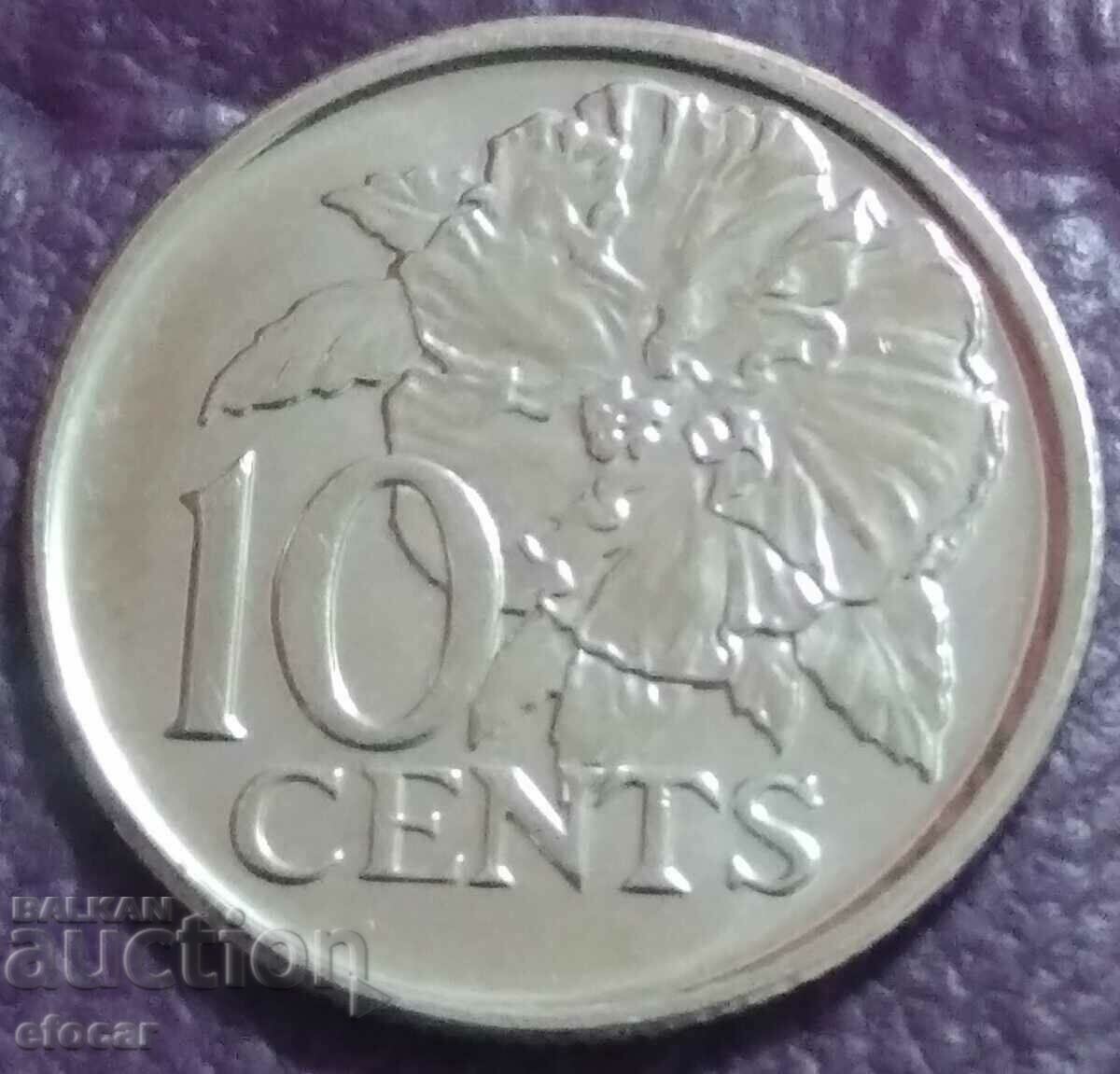 10 cents Trinidad and Tobago 2017 with price 4.00 BGN | € 2.05 10 cents Trinidad and Tobago 2017 with price 4.00 BGN | € 2.05