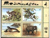 Clean Stamps Fauna Elephant Bird 1994 from the United Nations - Vienna