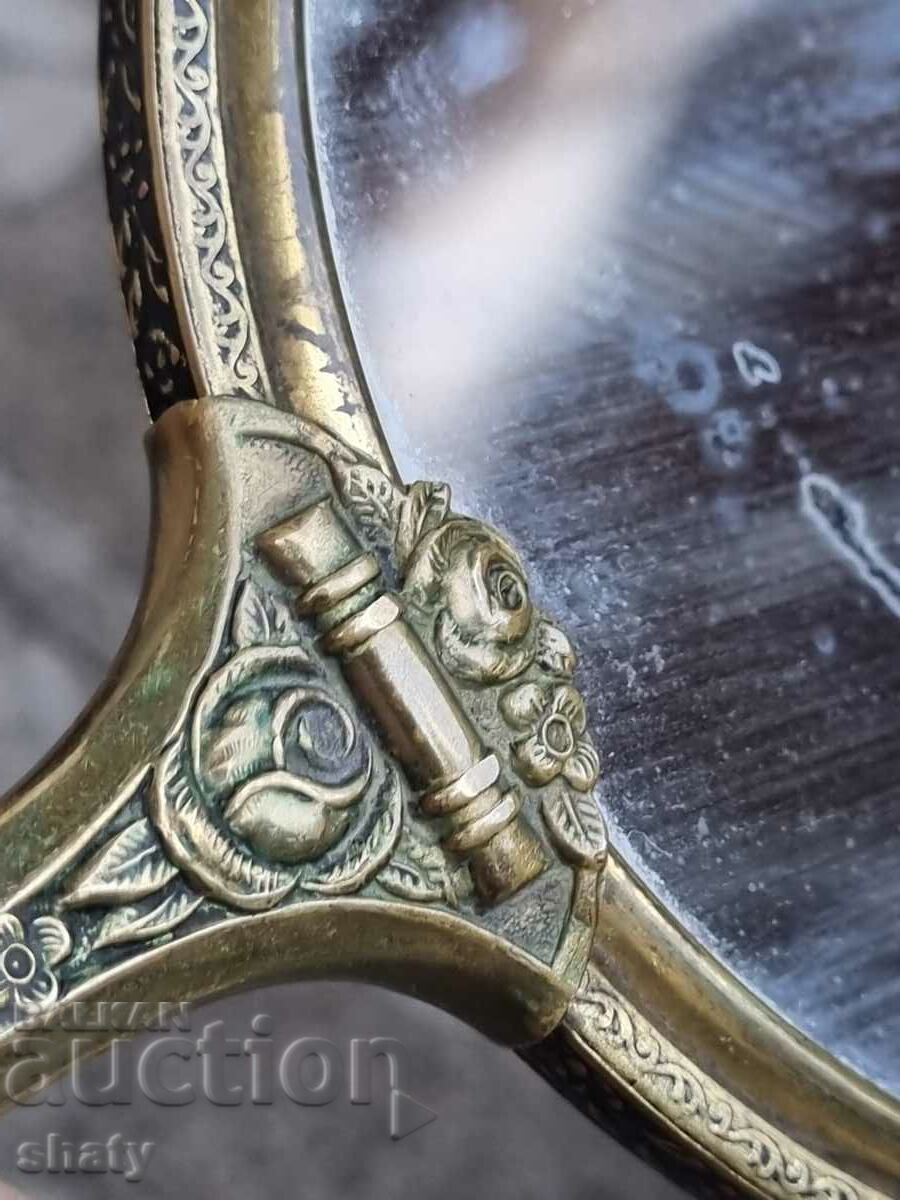 Old bronze mirror - 6