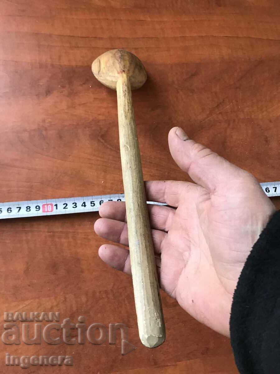 ANTIQUE HAND CARVED WOODEN SPOON with price 11.00 BGN | € 5.62 ANTIQUE HAND CARVED WOODEN SPOON with price 11.00 BGN | € 5.62
