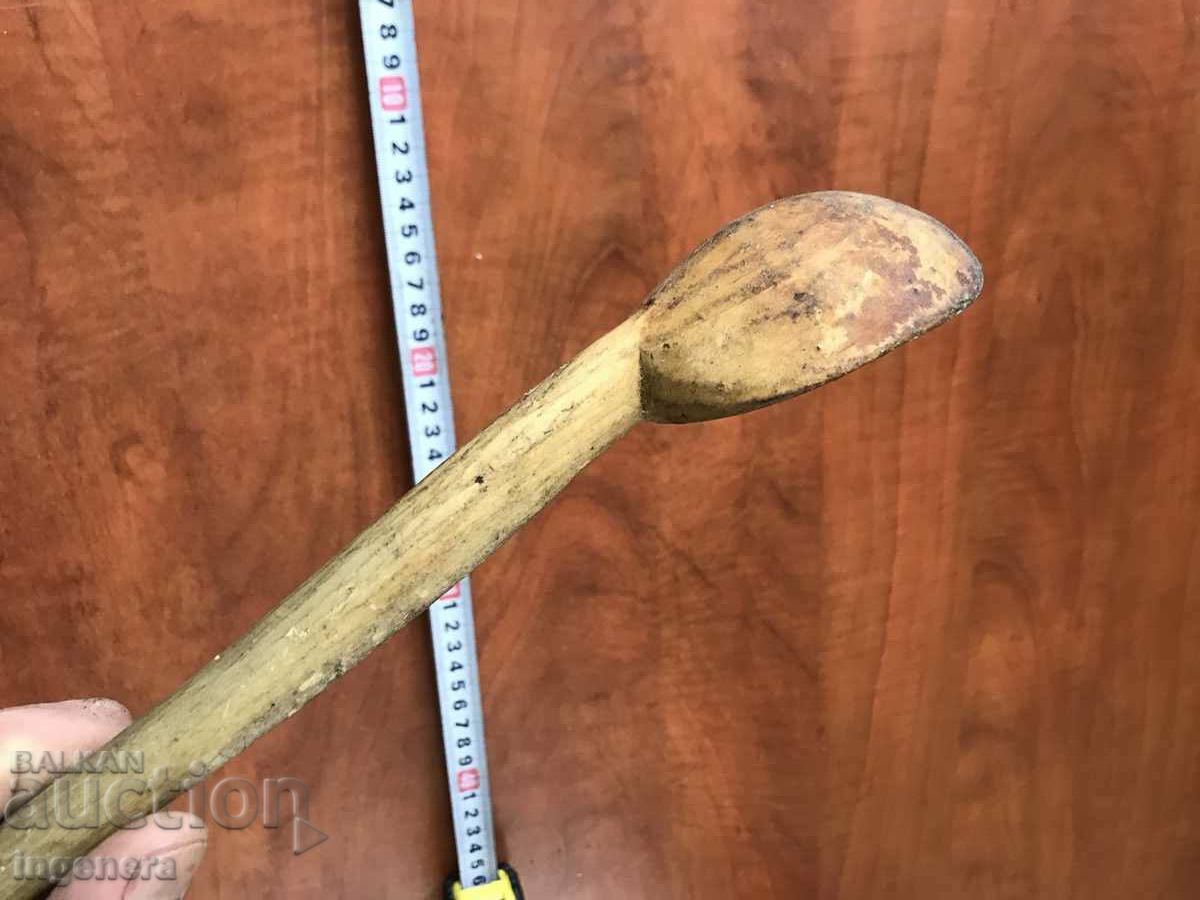 Auction ANTIQUE HAND CARVED WOODEN SPOON Auction ANTIQUE HAND CARVED WOODEN SPOON