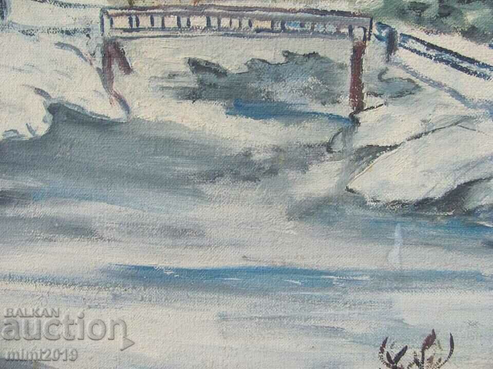 Μεγάλος Πίνακας Ελαιογραφία με υπογραφή P. Nikolova - 6 Μεγάλος Πίνακας Ελαιογραφία με υπογραφή P. Nikolova - 6