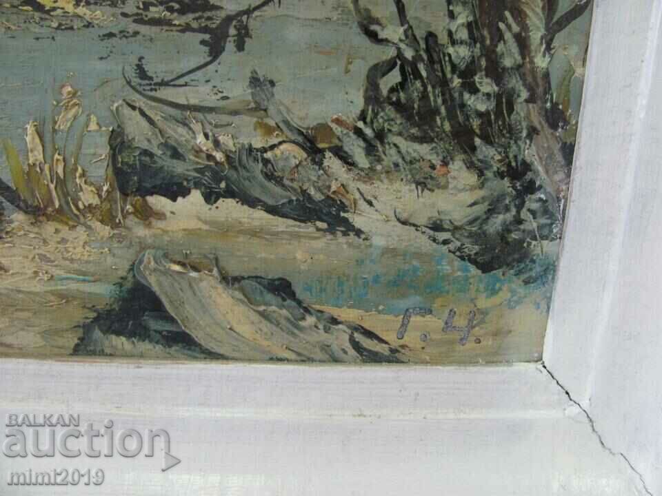Auction Painting Oil Cardboard Gancho Cholakov Auction Painting Oil Cardboard Gancho Cholakov