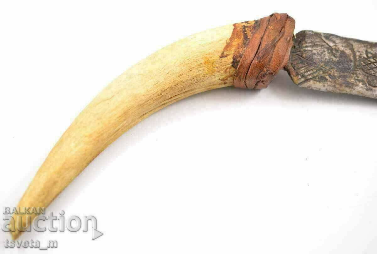 Original kukri with horn handle - 6 Original kukri with horn handle - 6