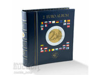 deluxe Leuchtturm VISTA 2 euro coin album + cassette