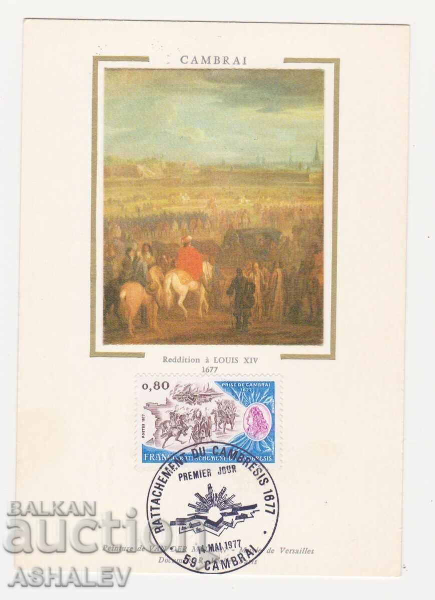 Ταχυδρομική κάρτα Γαλλίας 1977