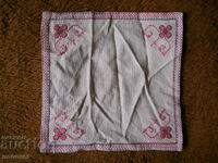 old hand embroidered tablecloth