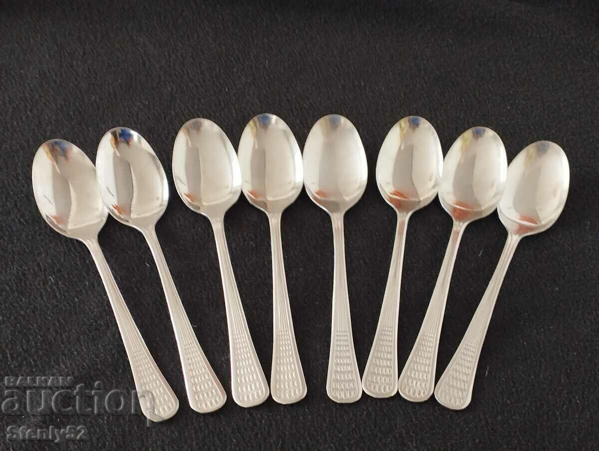 8 pcs. spoons from Soc. factory "P. Denev" - 17.5 cm